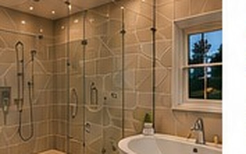 Frameless shower glass